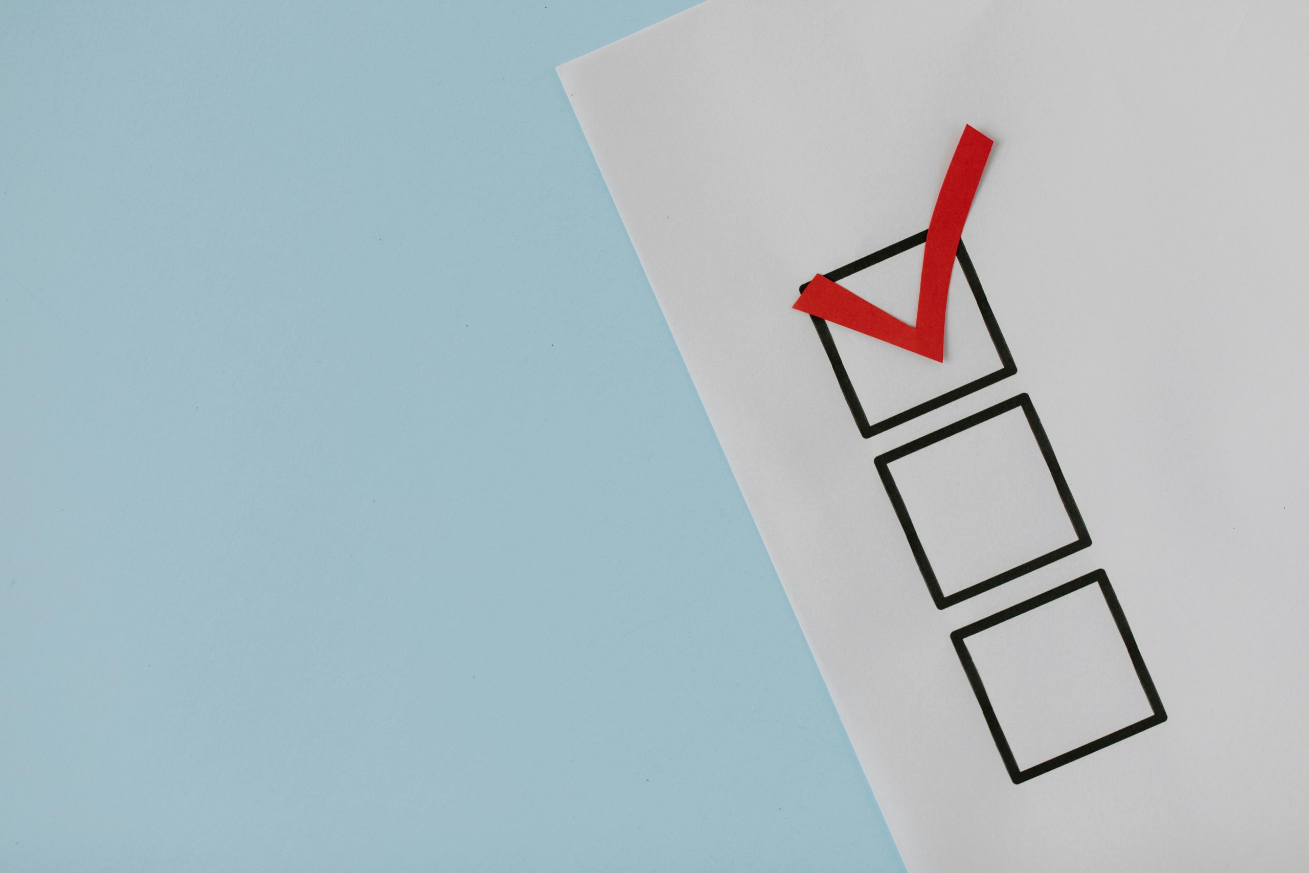 checklist for standards